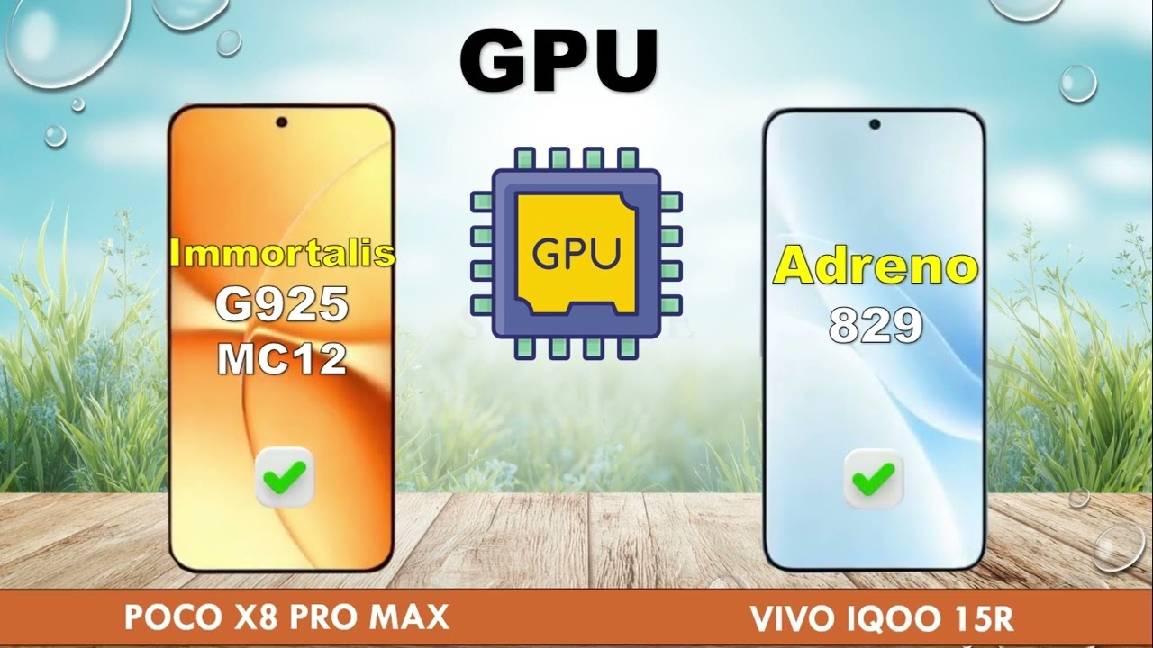 POCO X8 PRO MAX vs IQOO 15R Comparation