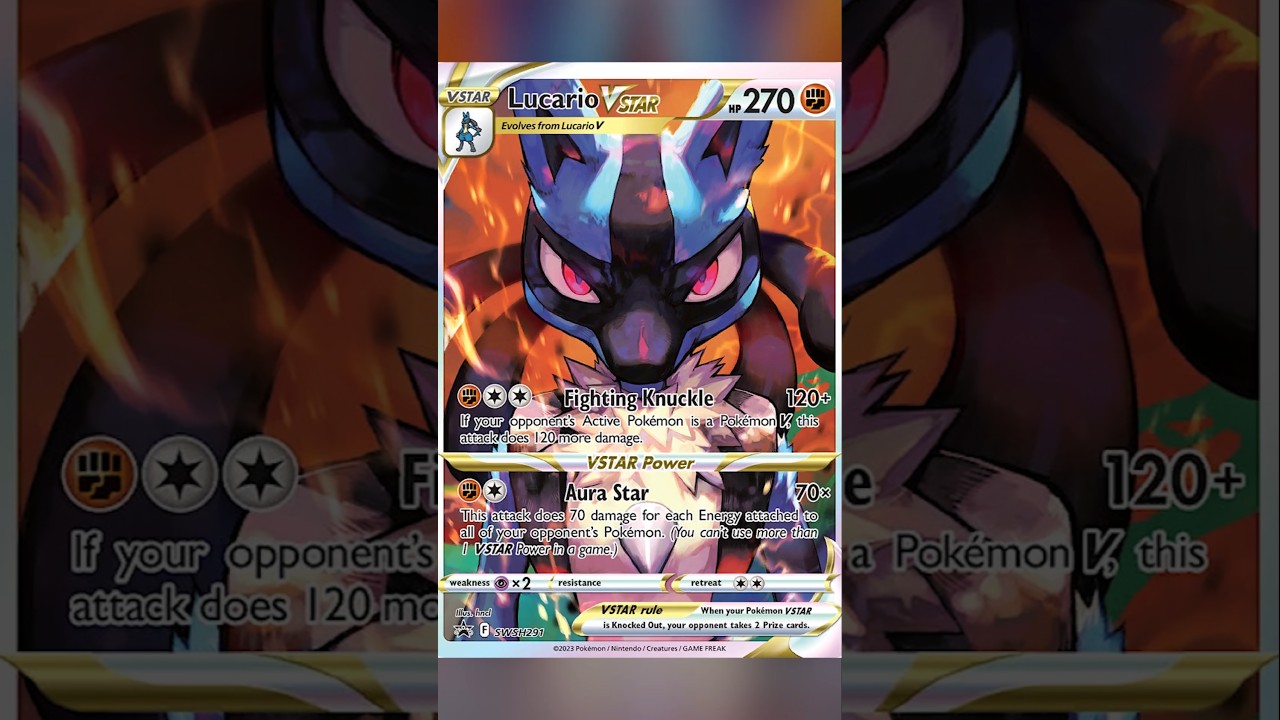 Lucario Cards have AURA