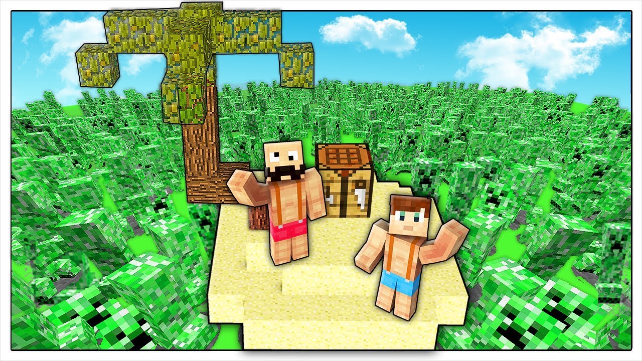 SI PUÓ SOPRAVVIVERE IN UN MARE DI CREEPER? - Minecraft ITA