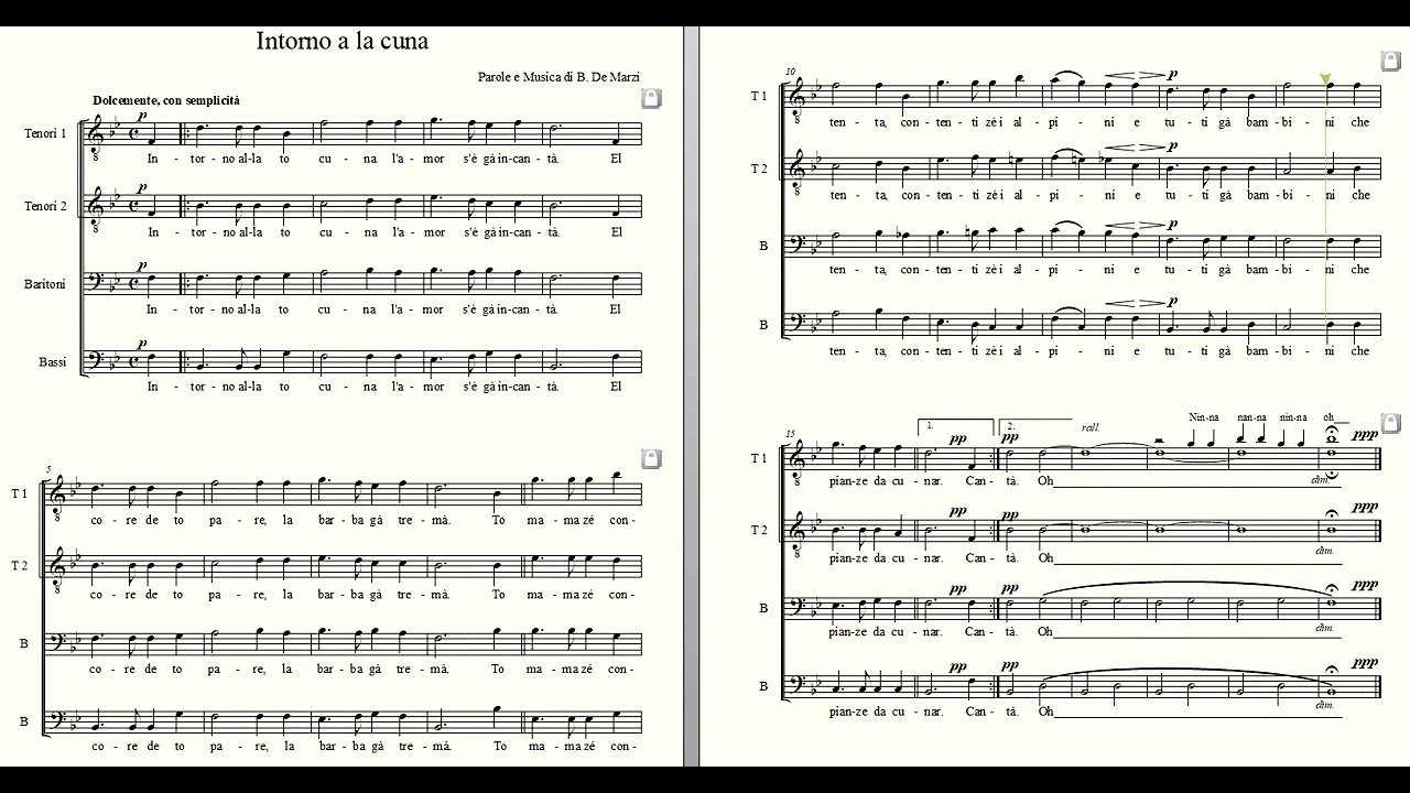 Video didattico - Intorno a la cuna - 4 - Baritoni