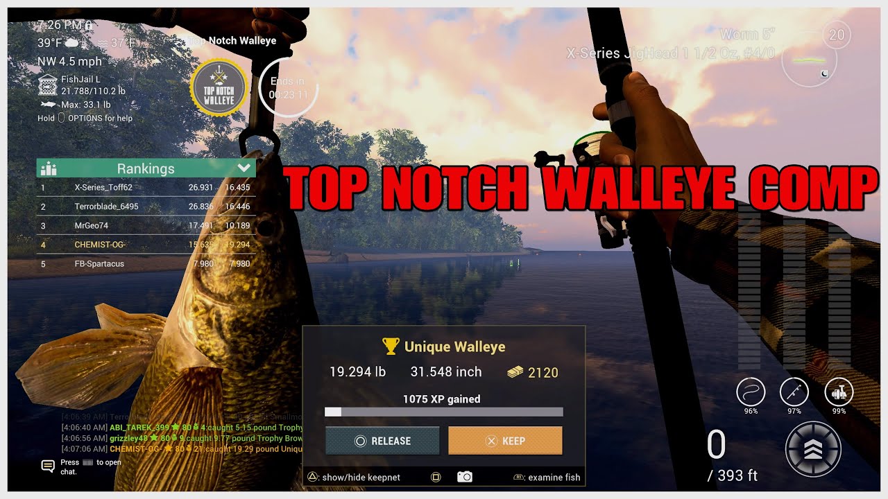 Top Notch Walleye Competition - How Well Did I Do In It 😅 - Must Watch - Fishing Planet