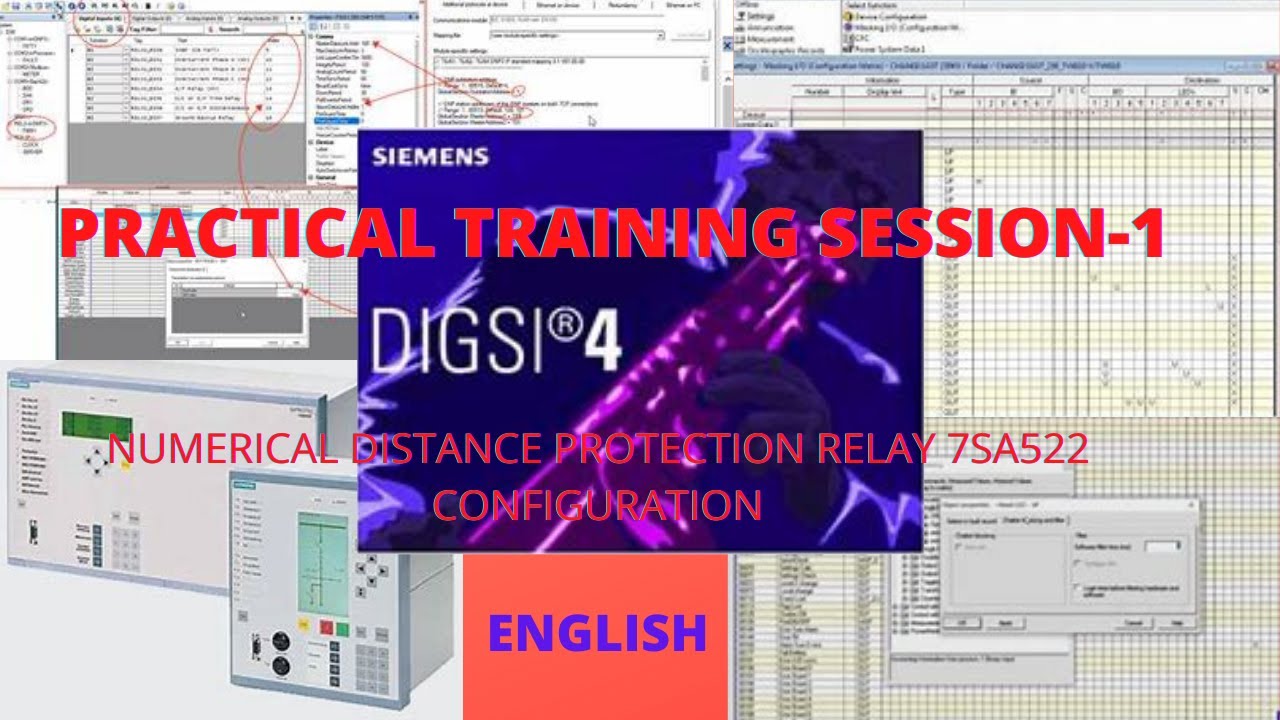 Session-1: Siprotec-4 Practical Training || 7SA522 Relay Settings using DIGSI Software