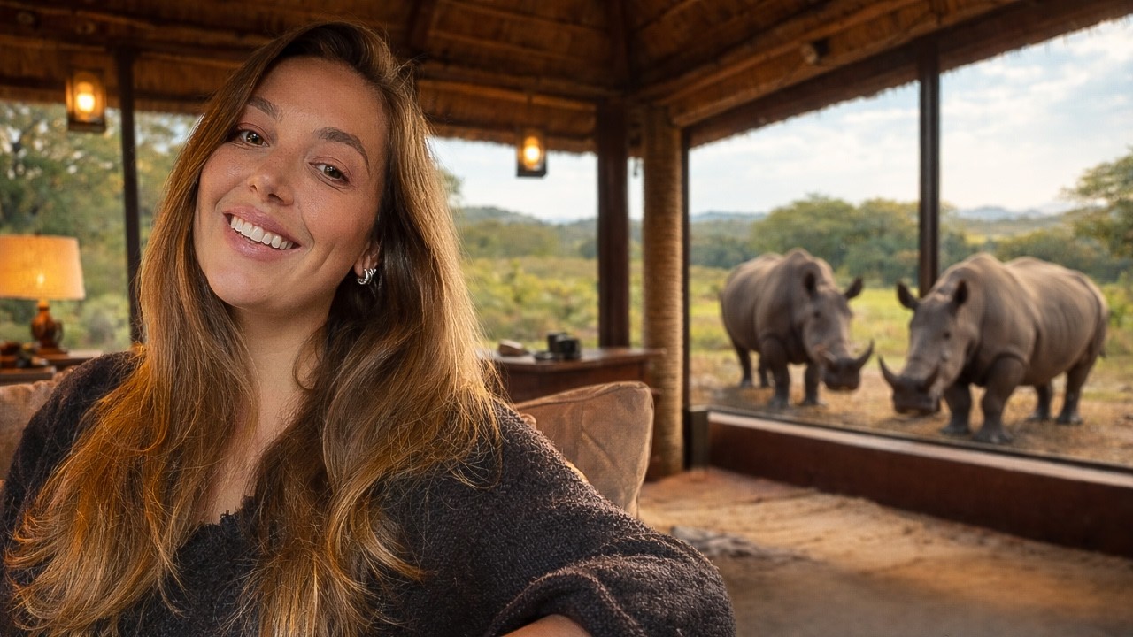 WE STAYED OVERNIGHT IN A RHINO ENCLOSURE | LUXURY RHINO LODGE UK