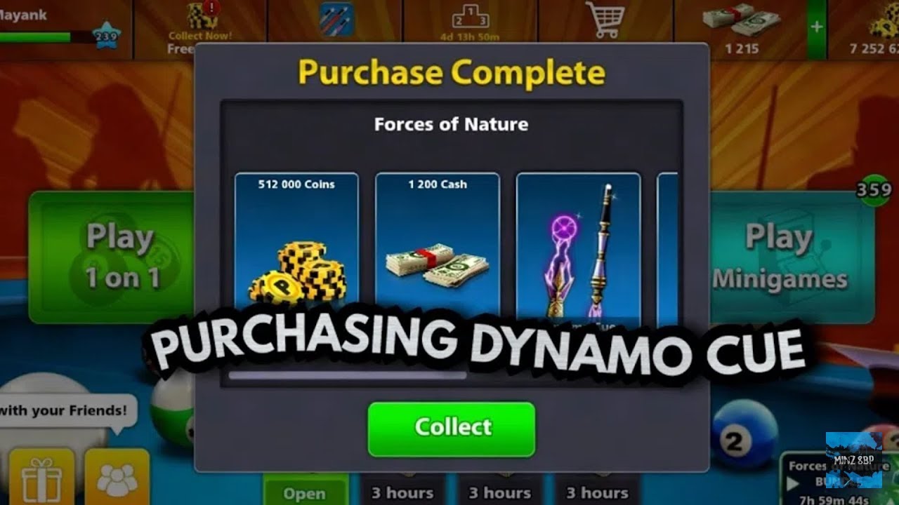 8 ball pool - purchasing dynamo cue + avatar