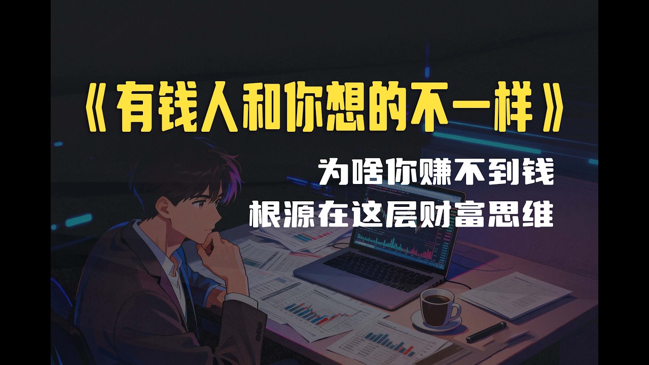 精读《有钱人和你想的不一样》为啥你赚不到钱？根源在这层财富思维！