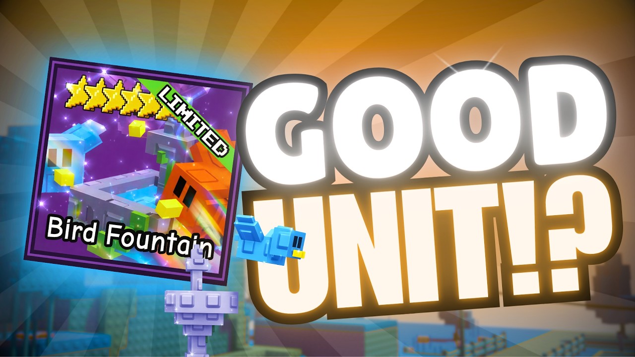Nobody is Talking About This Unit&hellip; (BIRD FOUNTAIN) | Garden Tower Defense