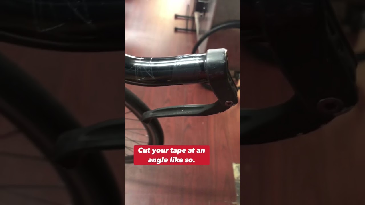 How to wrap a bar with bar end brakes or shifters. 😎 #bike #bikes #cycling