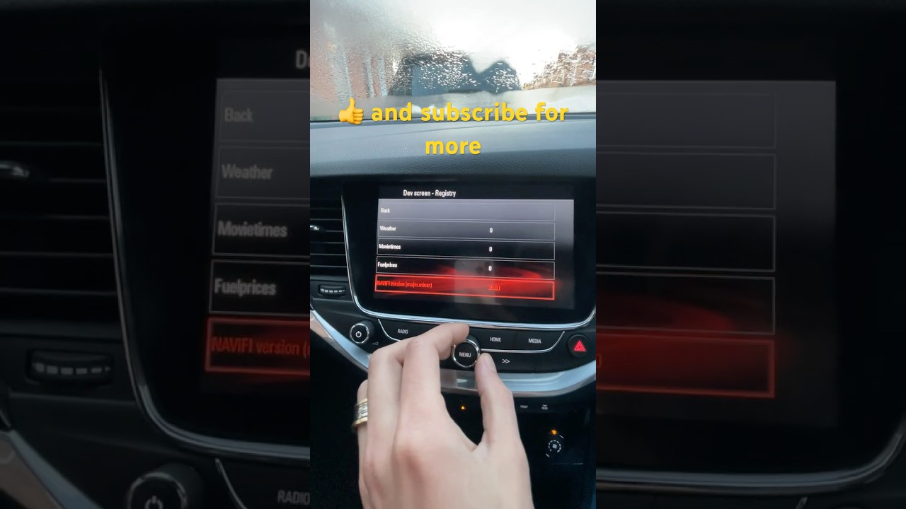 Vauxhall Astra K (Opel Astra K) hidden menu