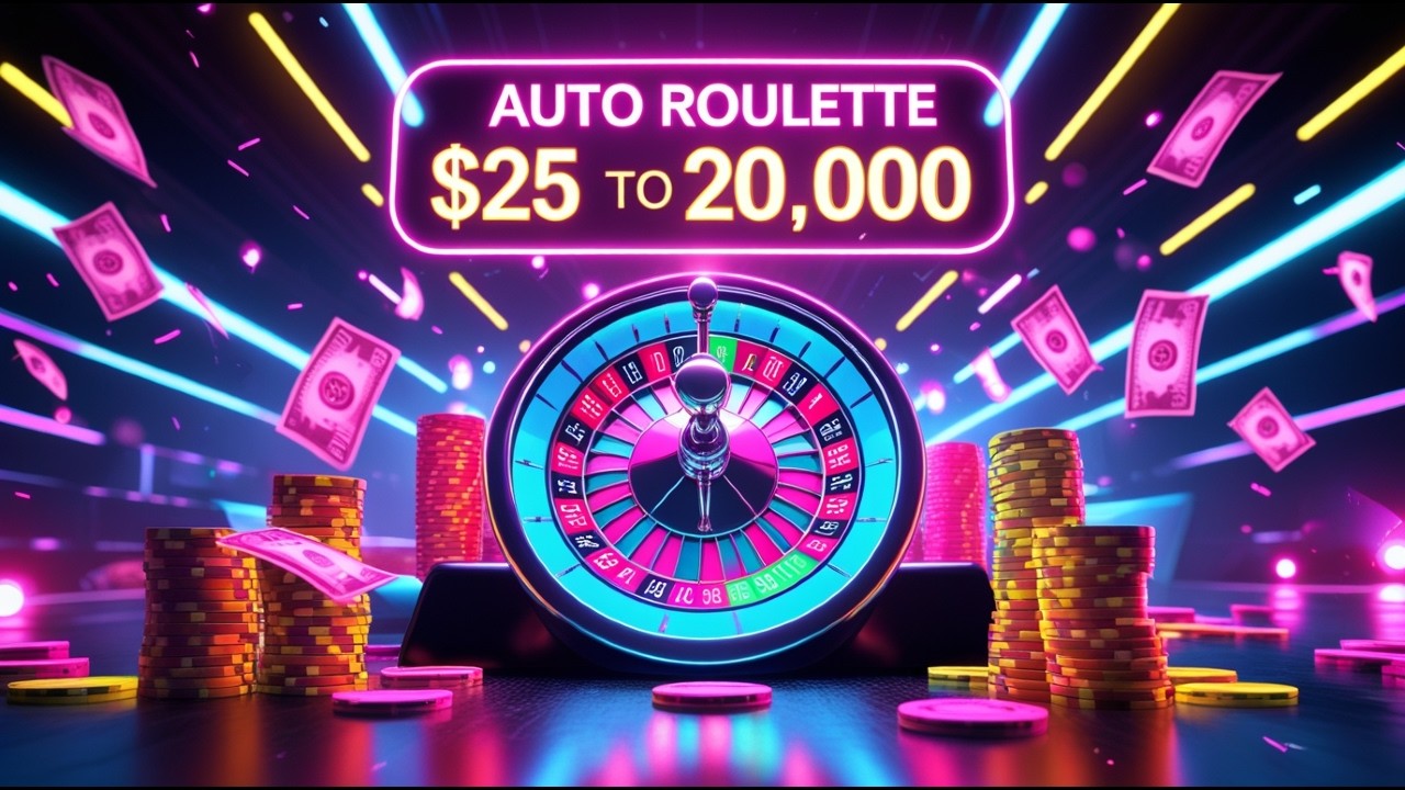 $25 TO $20,000 AT AUTO ROULETTE!