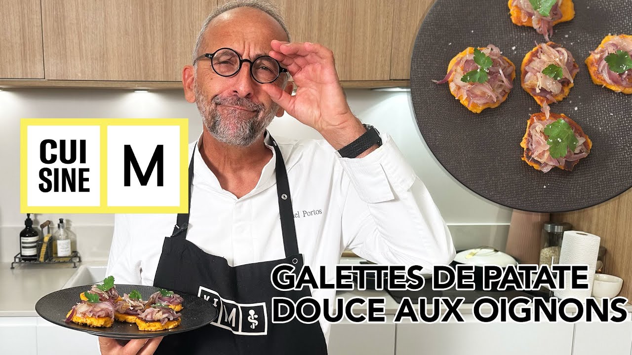 Galettes de Patate Douce aux Oignons rouges et Blanc | Michel Portos | Cuisine M