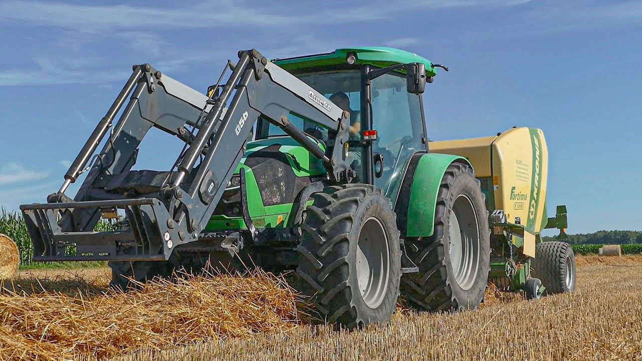 Prasowanie Słomy | Deutz-Fahr 5110C + Krone Fortima 1250 MC | Boguc AgroTV