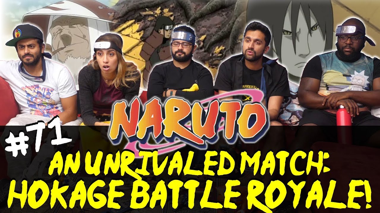 Naruto - Episode 71 An Unrivaled Match, Hokage Battle Royale! - Group Reaction