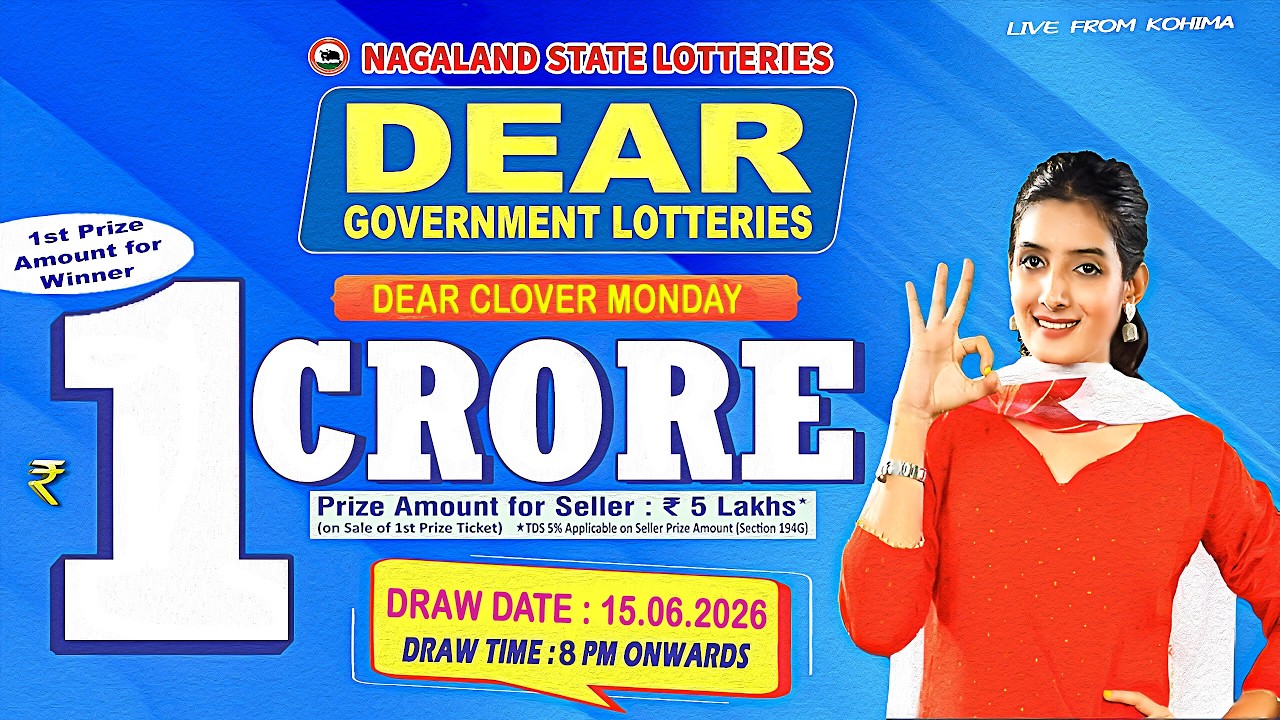 LIVE: DEAR LOTTERY LIVE 8PM TODAY 15.06.2026 | NAGALAND LOTTERY SAMBAD LIVE DRAW