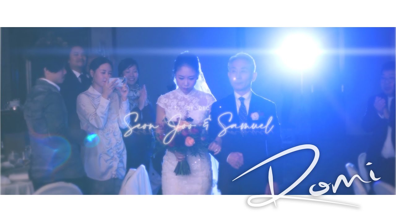 香港婚禮sde朝拍晚播 Seon Joo & Samuel - Fly Me To The Moon...  by Romi 早拍晚播 最佳 婚禮 sde 即剪 婚攝 東張西望 快剪