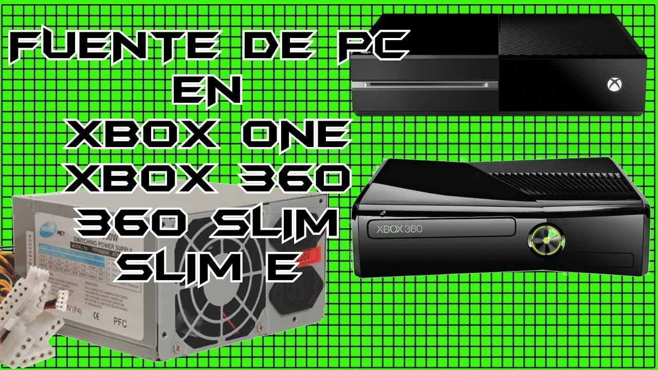 FUENTE DE PC   ATX EN XBOX ONE Y XBOX 360 identificar cables tutorial