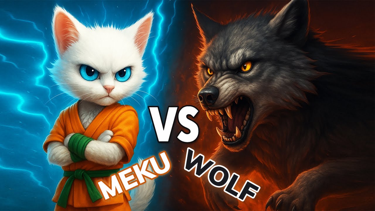 Meku vs Wolf – CGI Battle Scene | Meku Super Ultra