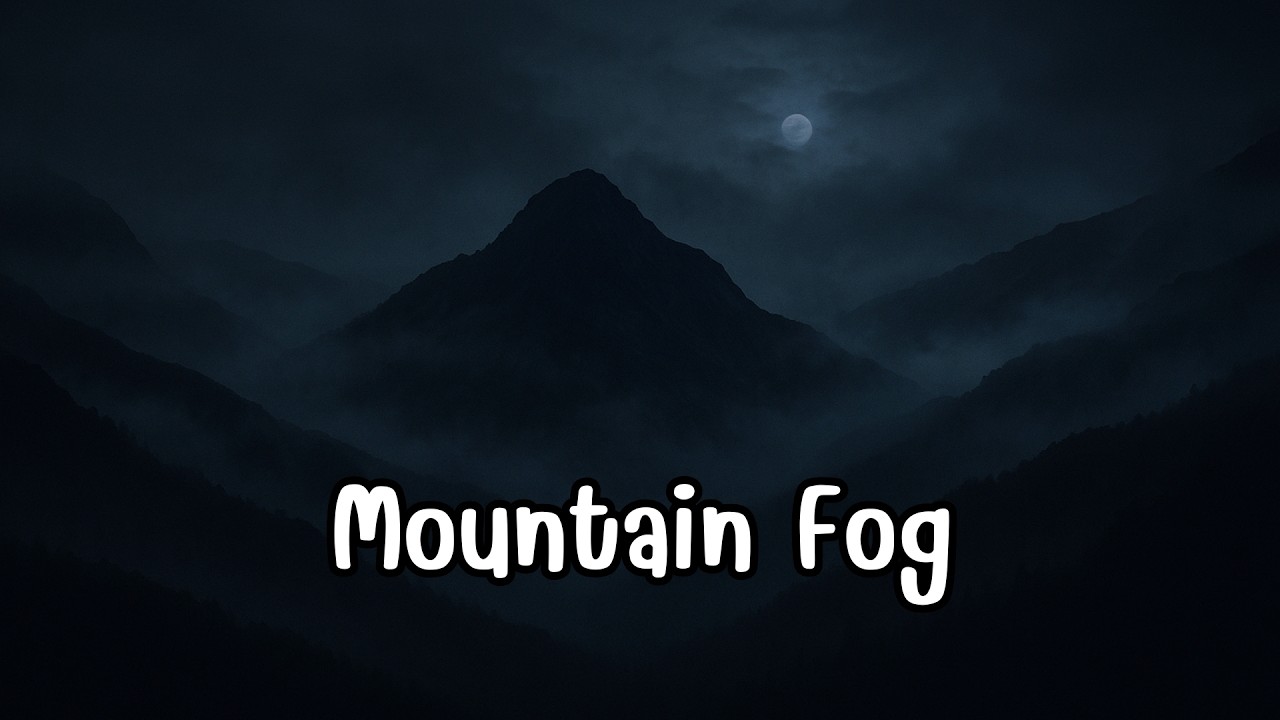 Mountain Fog for Deep Sleep 🌫️ Soft Whisper Female Voice | Calm Night Ambience (1 Hour)