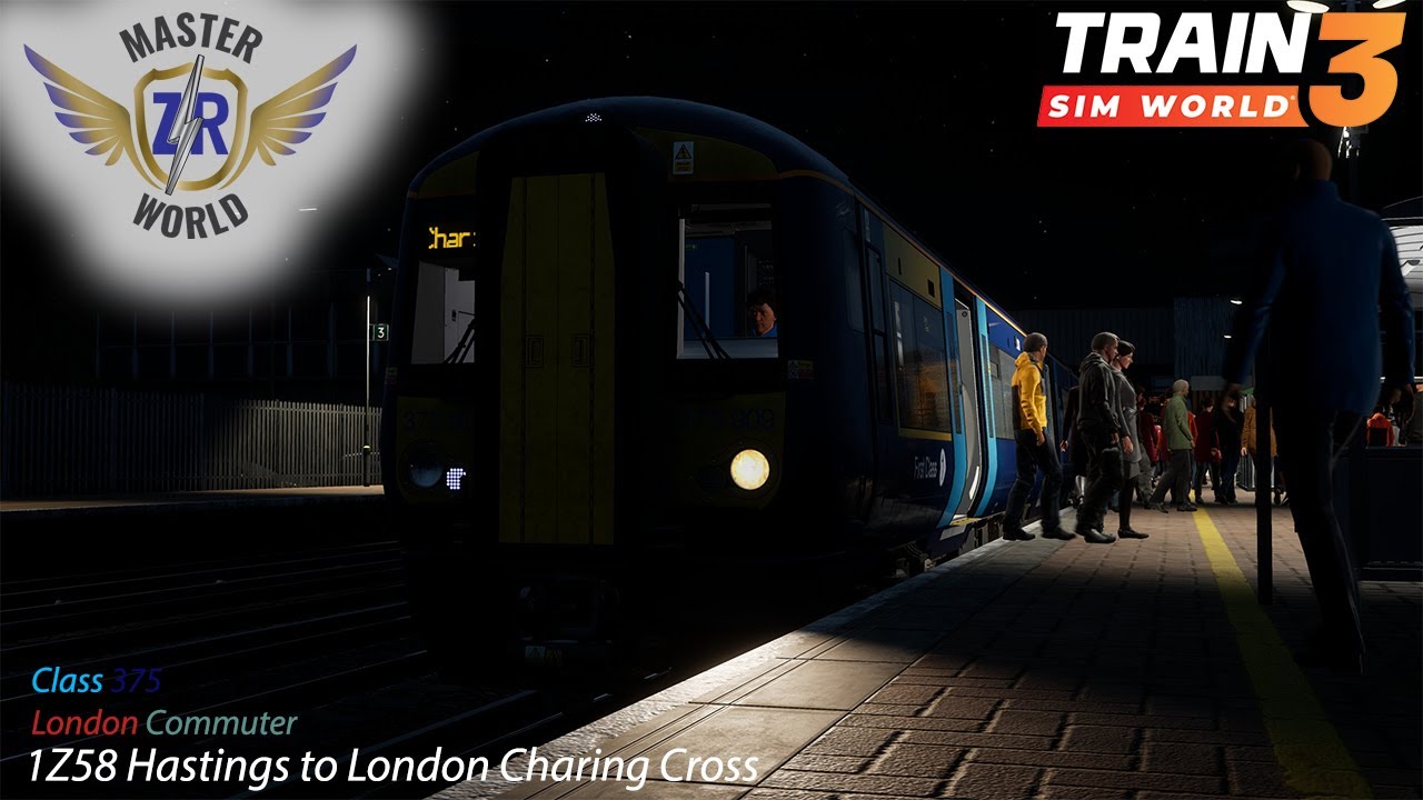 1Z58 Hastings to London Charing Cross - London Commuter - Class 375 - Train Sim World 3
