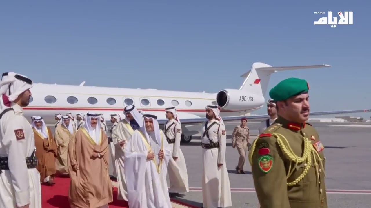 سمو ولي العهد رئيس مجلس الوزراء يصل إلى دولة قطر في زيارةٍ أخوية