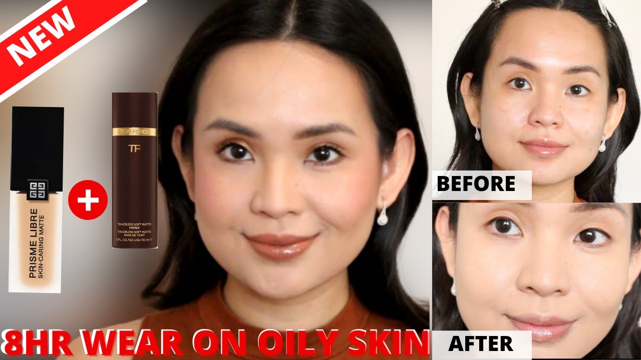 Givenchy Prisme Libre Skin Caring Matte Foundation + Tom Ford Traceless Soft Matte Primer Review