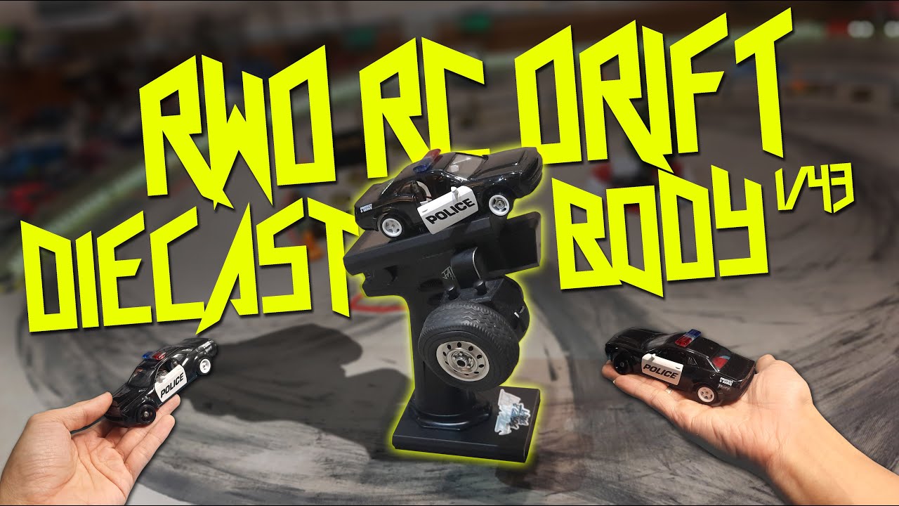 MICRO RWD RC DRIFT [ 1/43 SCALE ] TEST DRIVE [ DIECAST BODY ]