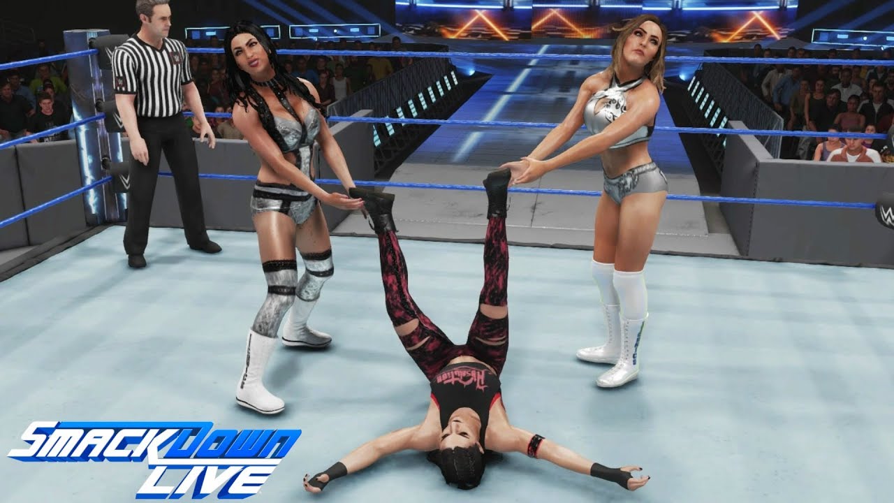 WWE 2K19 SMACKDOWN LIVE JESSICA SEGMENT + QUALIFYING MATCH THE IICONICS VS ABSOLUTION