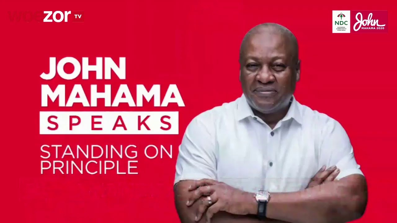 LIVE | John Mahama Speaks | Standing on Principle