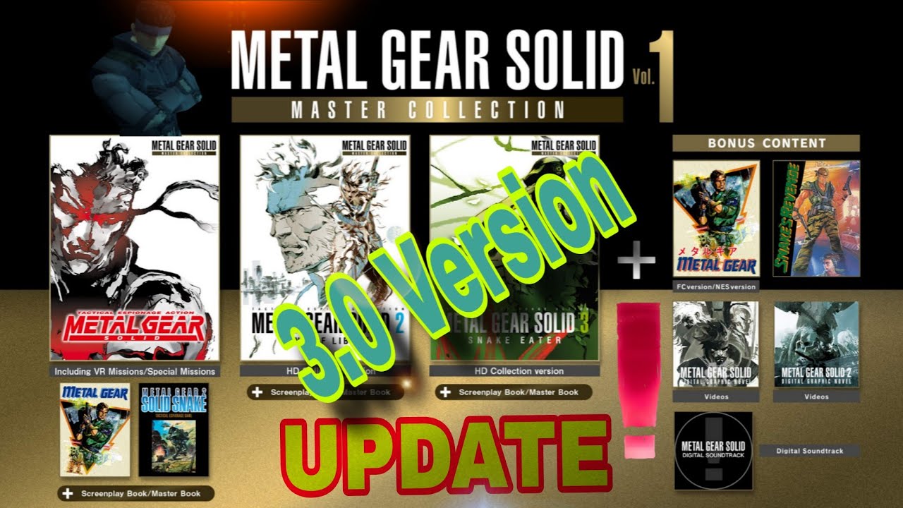 Metal Gear Solid Collection Vol  One Took 3 Years For This Update!!