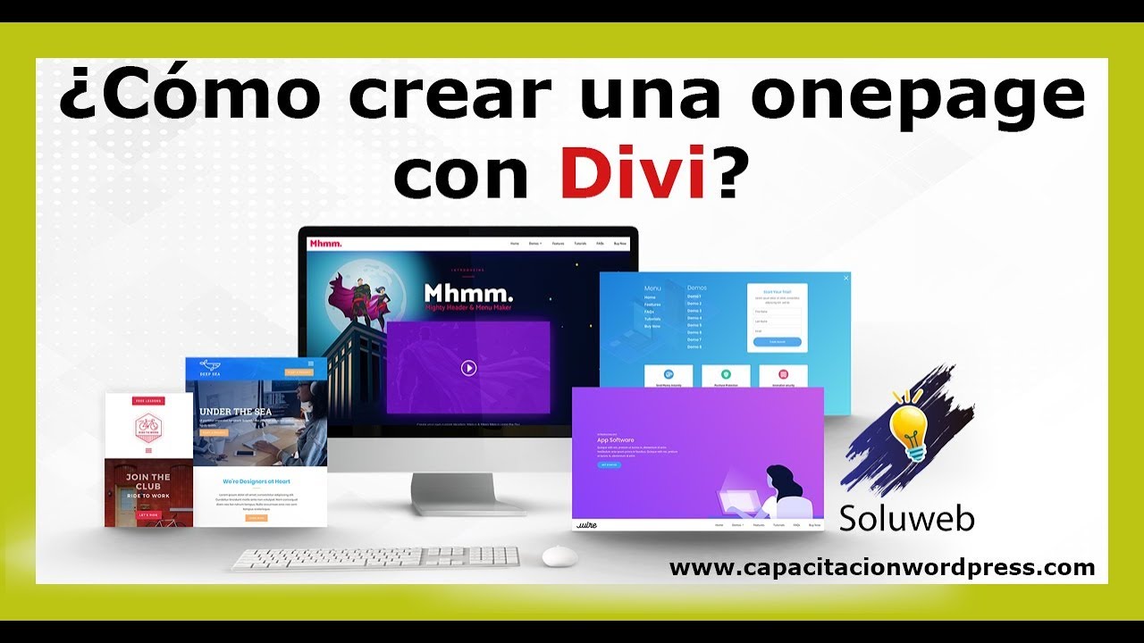¿Como crear una onepage con Divi?