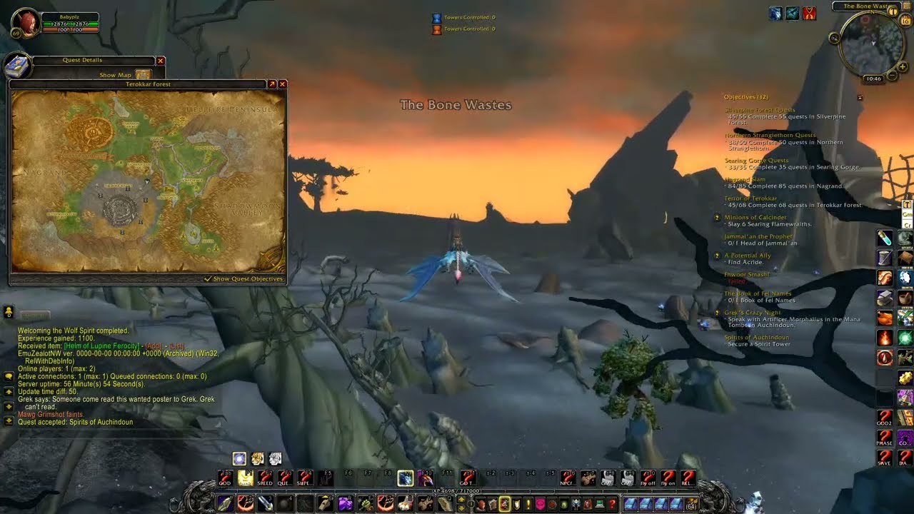 WOW Cata Quest 'Spirits of Auchindoun - 11506' Horde on a PS