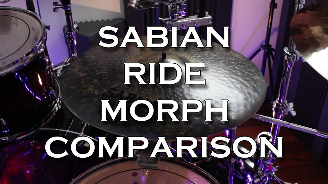 Sabian Ride Cymbals Morph Comparison  - 11 PRO Sabian Rides