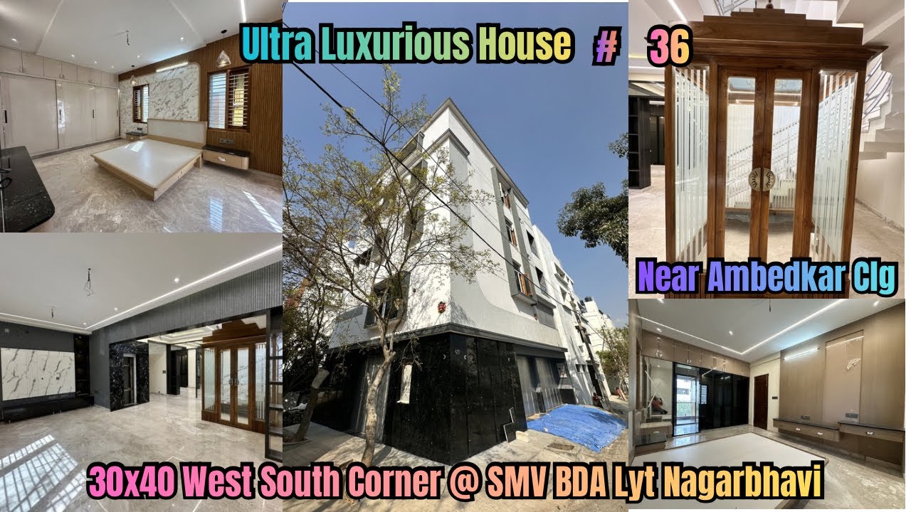 #213 #BDA 30x40 W/S Corner Duplex House For Sale In Nagarbhavi Opp AIT Clg #houseforsaleinbangalore