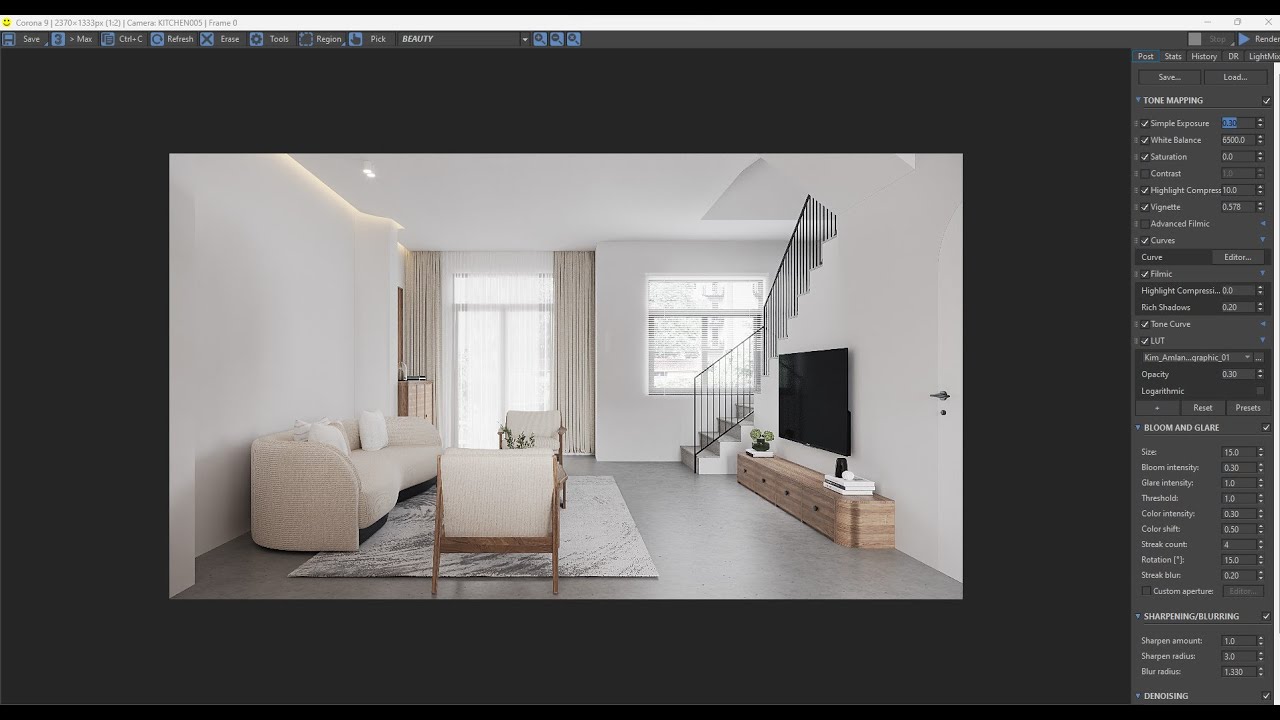 VIDEO HƯỚNG DẪN SỬ DỤNG TONE MAPPING CORONA RENDER 9