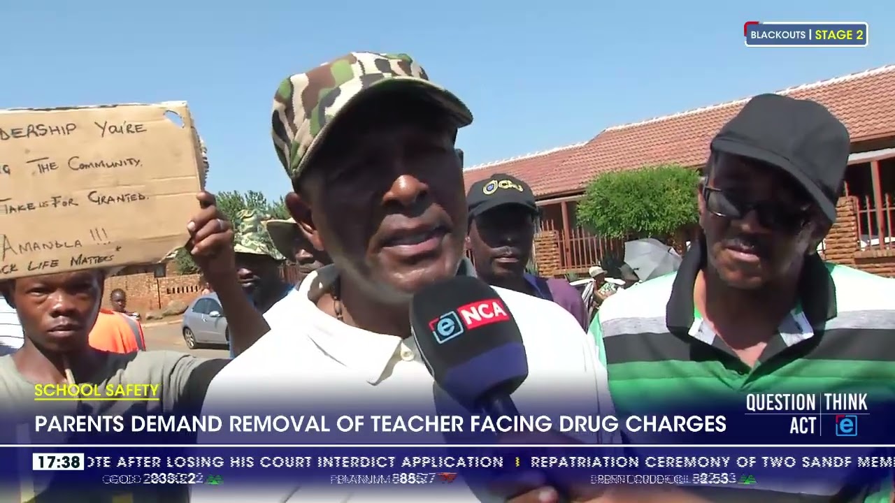 School Safety | Parents demand removal of teacher facing drug charges