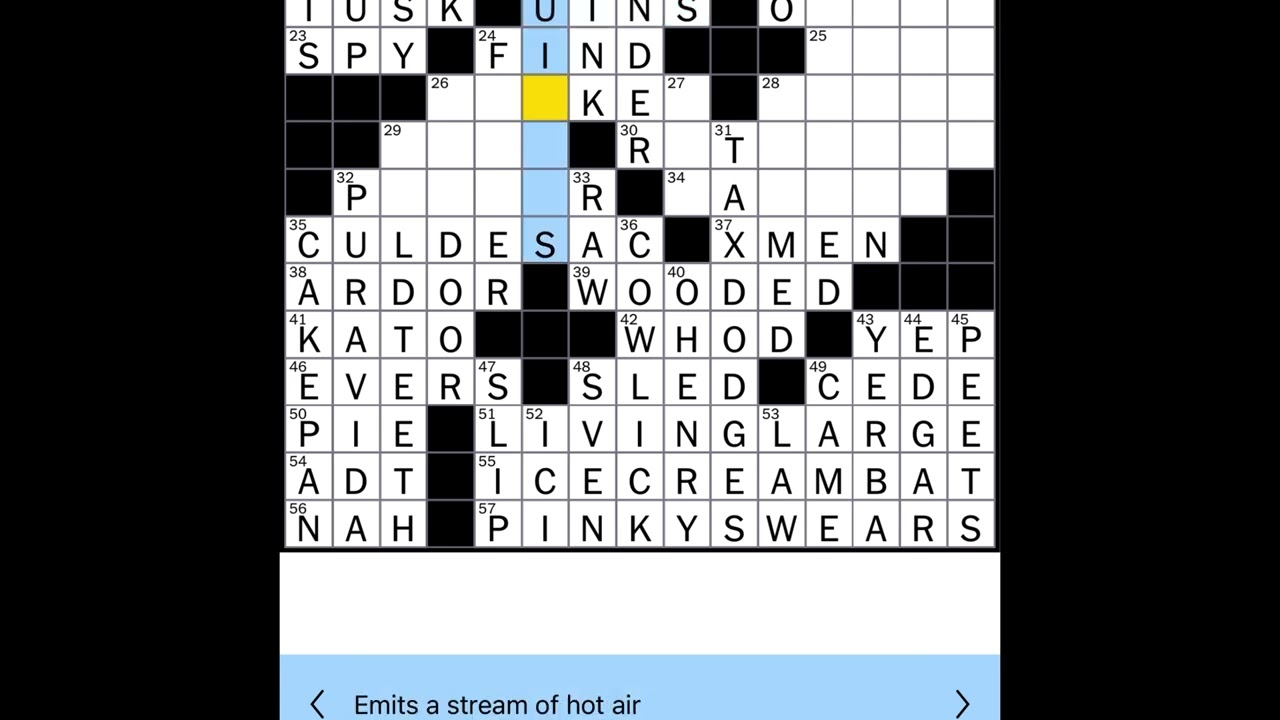 NYT Crossword Thursday March 5, 2026 