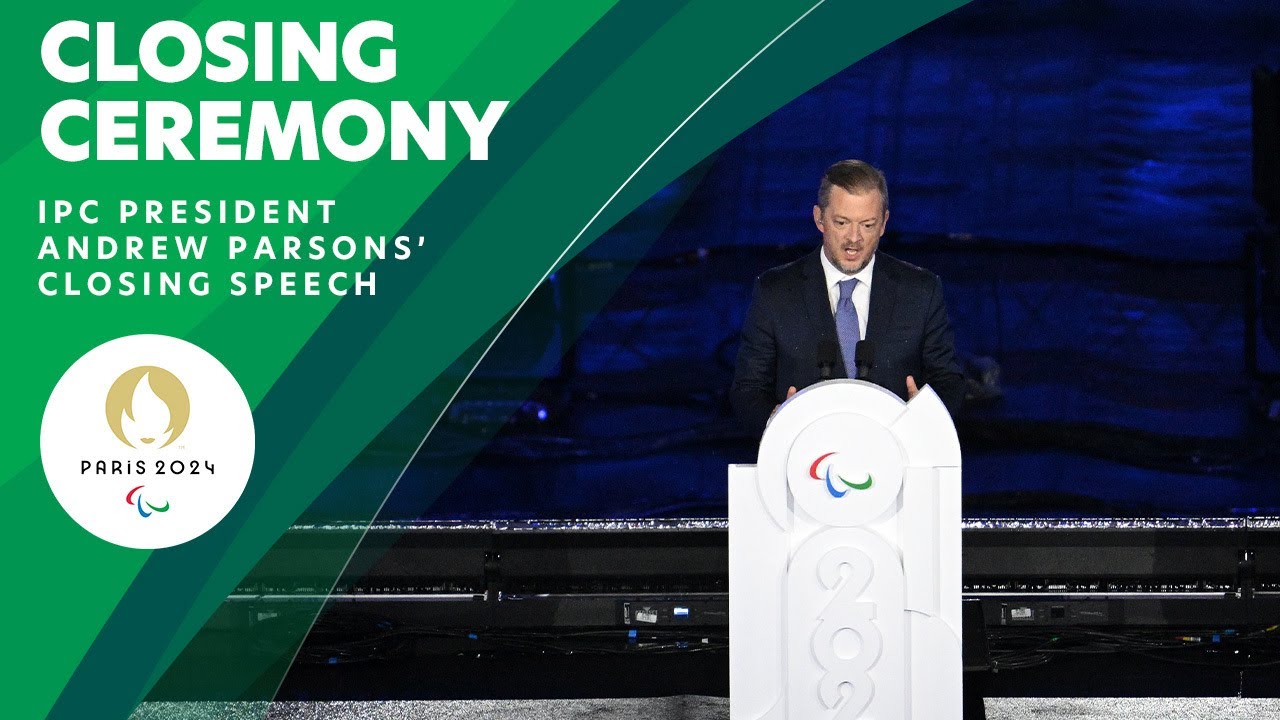 The IPC President Delivers A Powerful Closing Speech❤️💙💚 | Paralympic Games Closing Ceremony