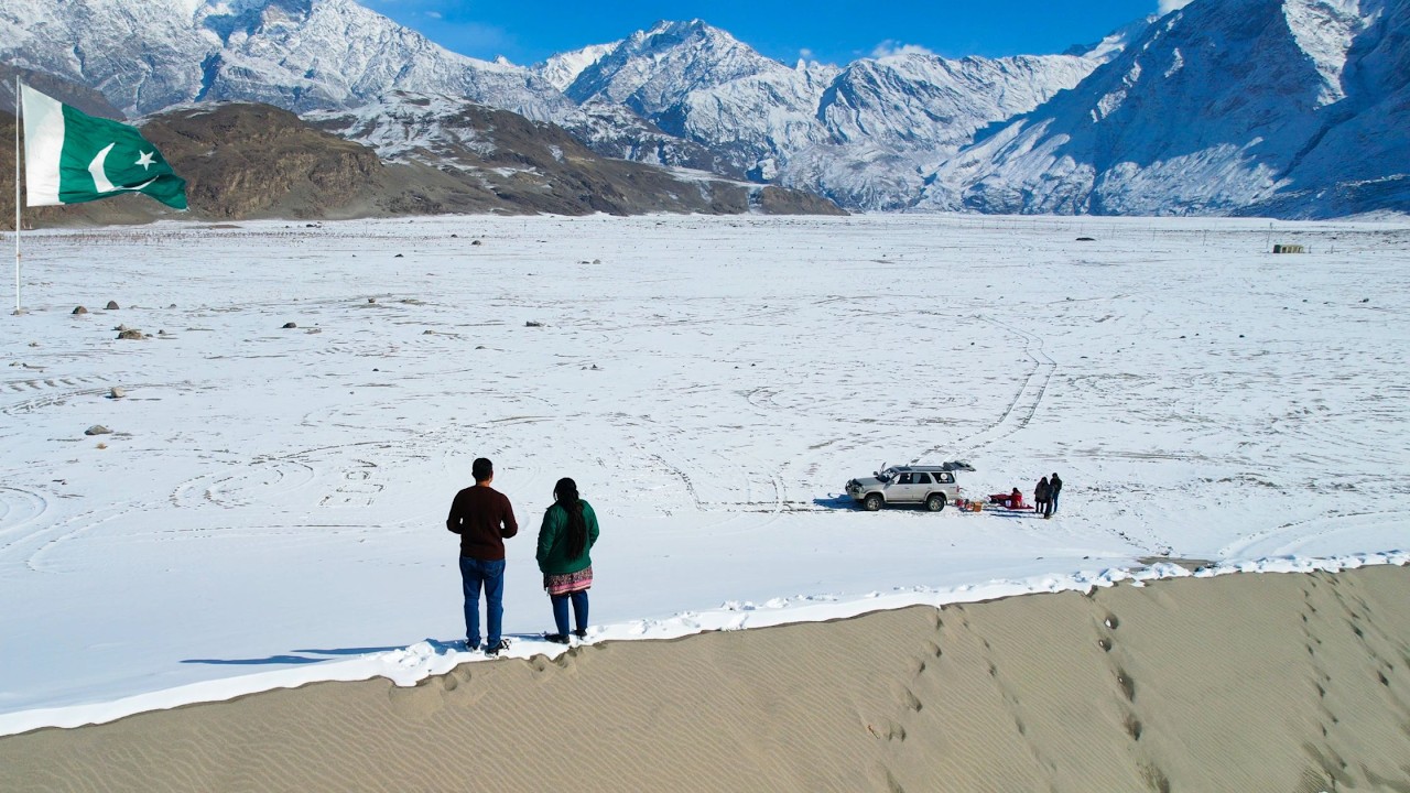 Unbelievable  SKARDU || Snowy DESERT & Frozen LAKE  & Explore SHIGAR FORT with history details