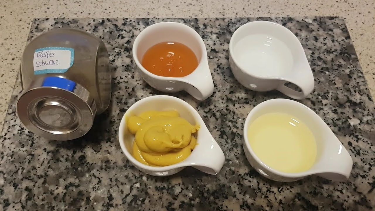 Schnelles Honig-Senf-Dressing, einfach und lecker