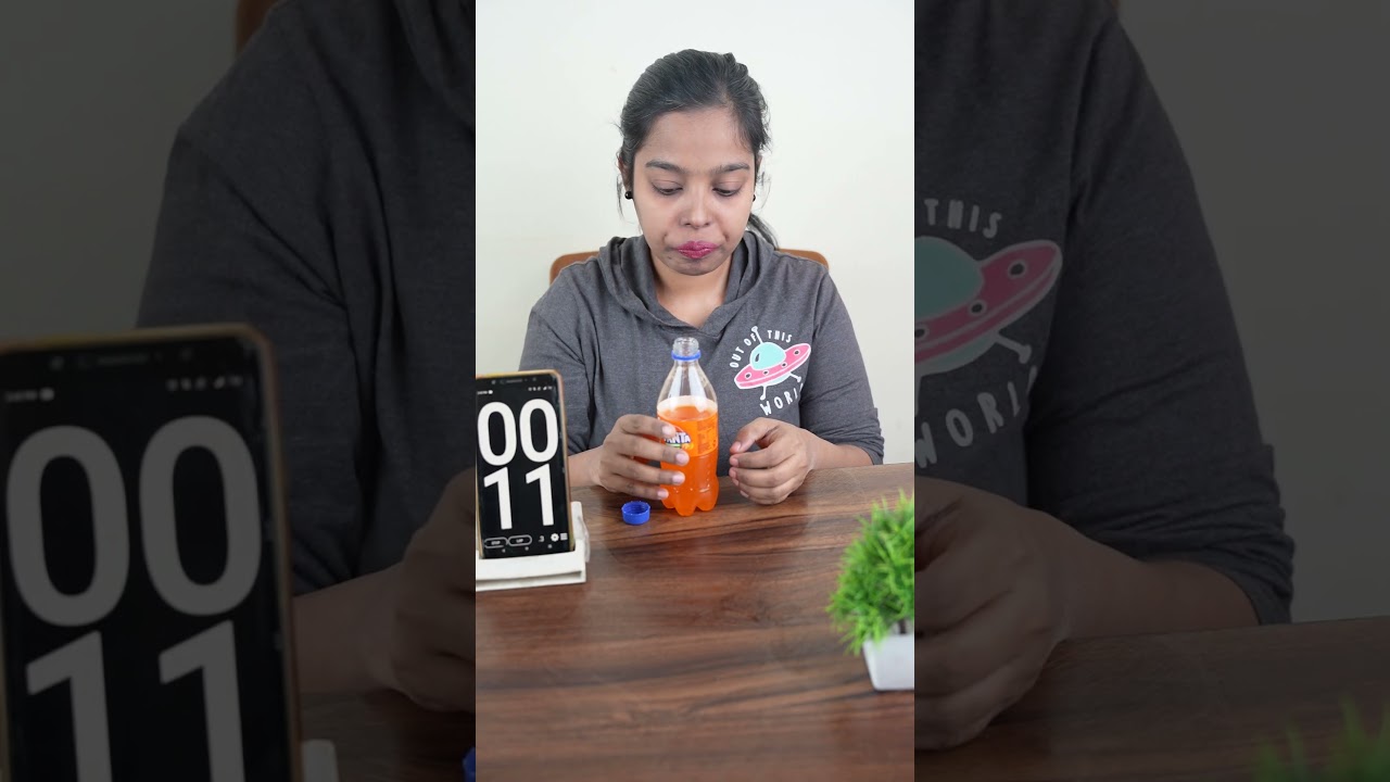 120 SECOND Fanta BOTTLE CHALLENGE  | Cooldrinks CHALLENGE 🤑 #shorts #ytshorts #maazachallenge