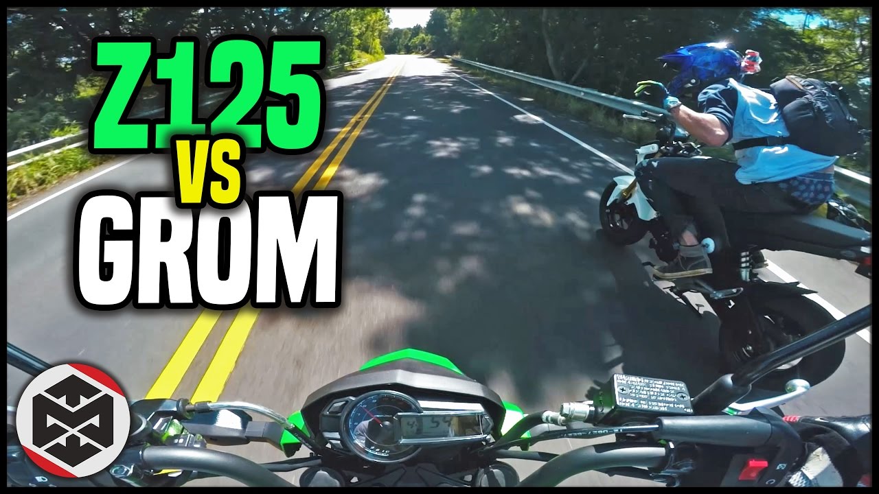 ОН МЕНЯ ПОБЕДИЛ | Первая поездка — Kawasaki Z125 против Grom