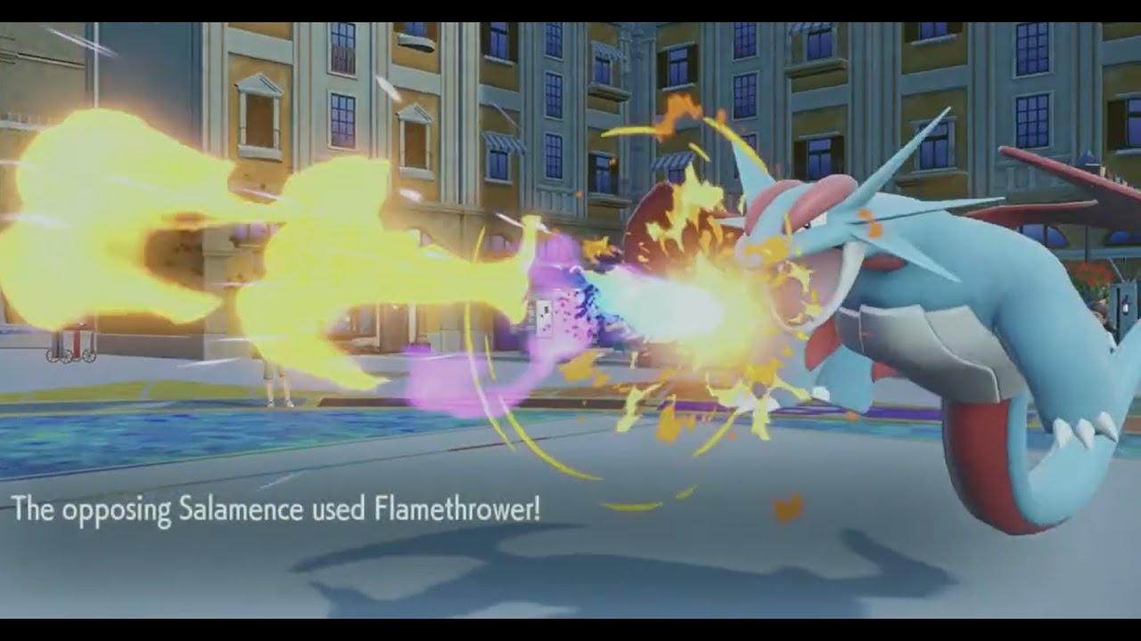 Gen 9 Scarlet and Violet: CHOICE SPECS (?) SALAMENCE Is A Problem With 5-0 On The Line