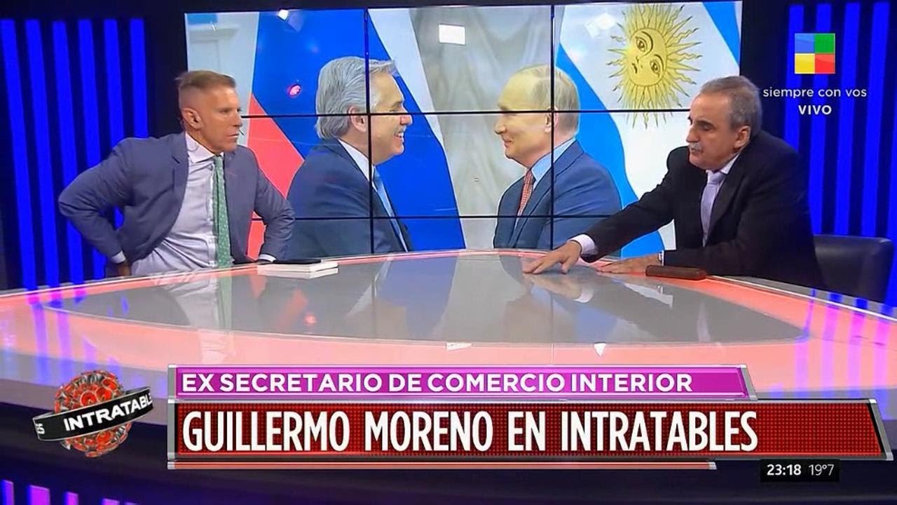 Guillermo Moreno con Alejandro Fantino - Intratables - America TV - 24/02/22