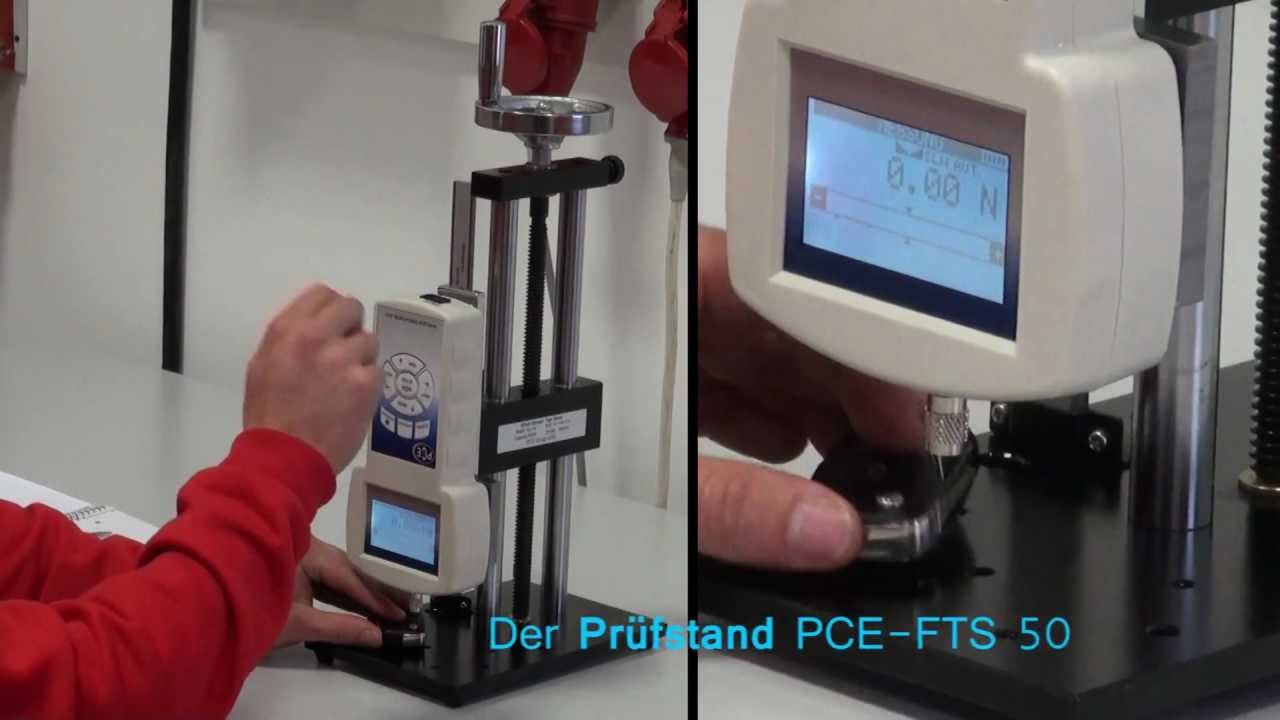 PCE-FTS 50; Der Kraft-Weg-Messstand