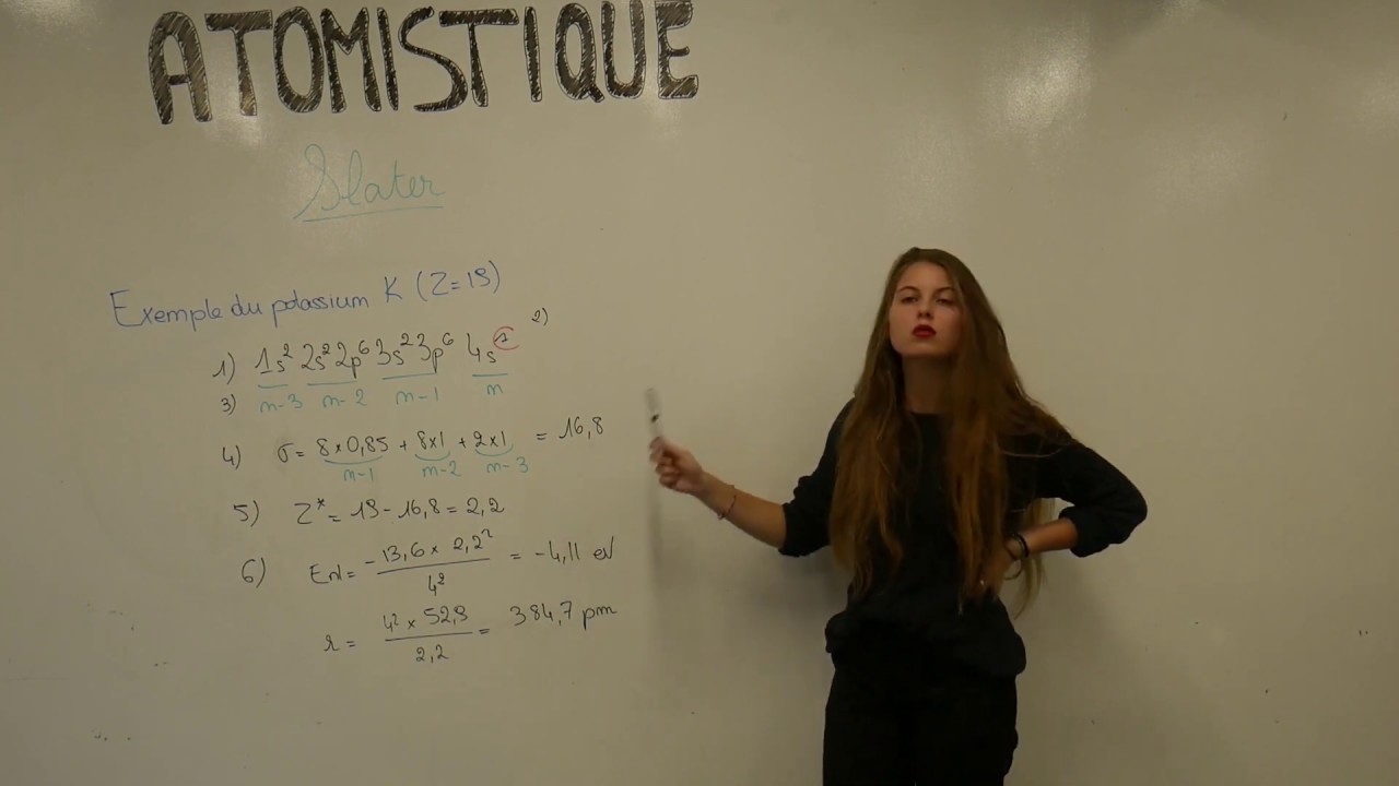 Vidéo Chimie : La méthode de Slater