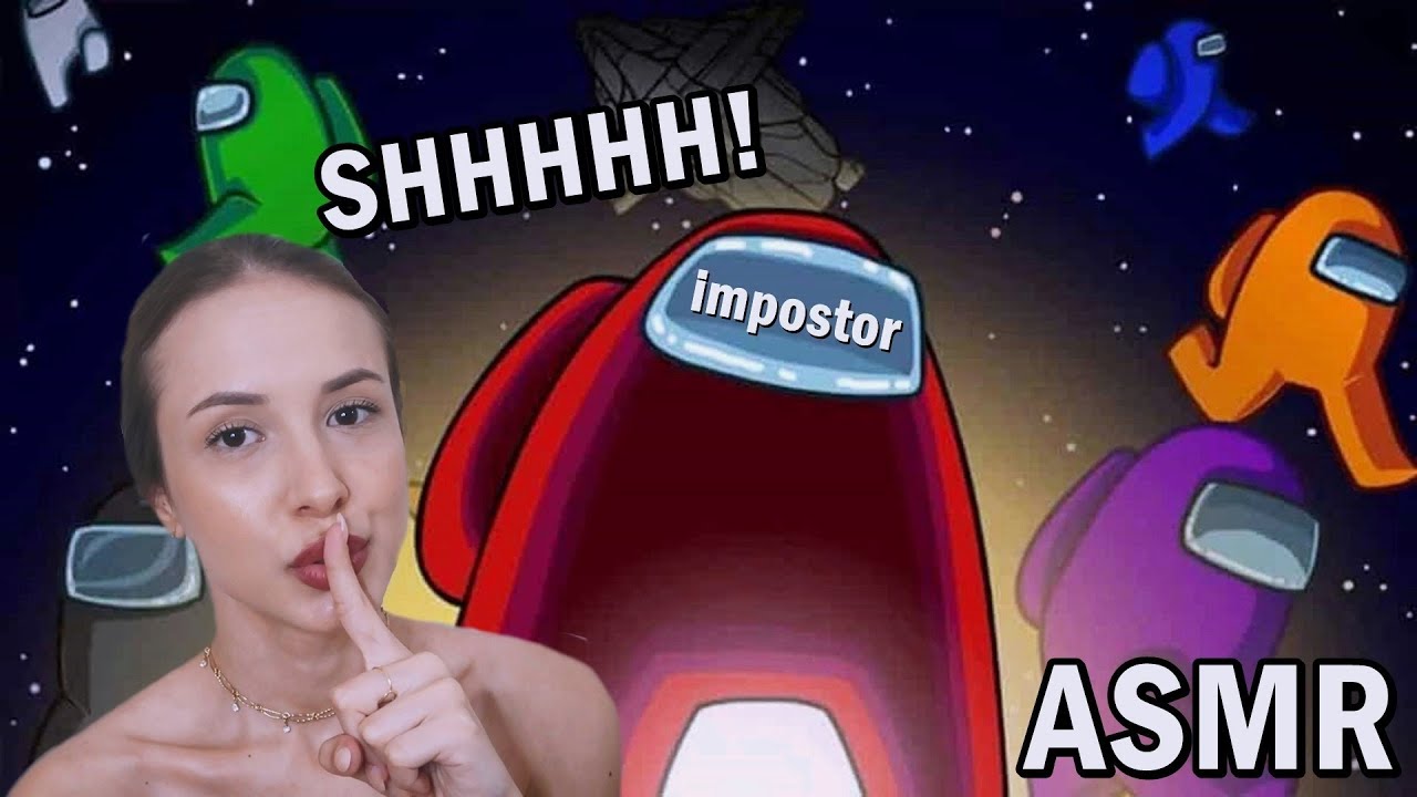 ASMR JOGANDO AMONG US - FIQUEI MUITO NERVOSAAAAA