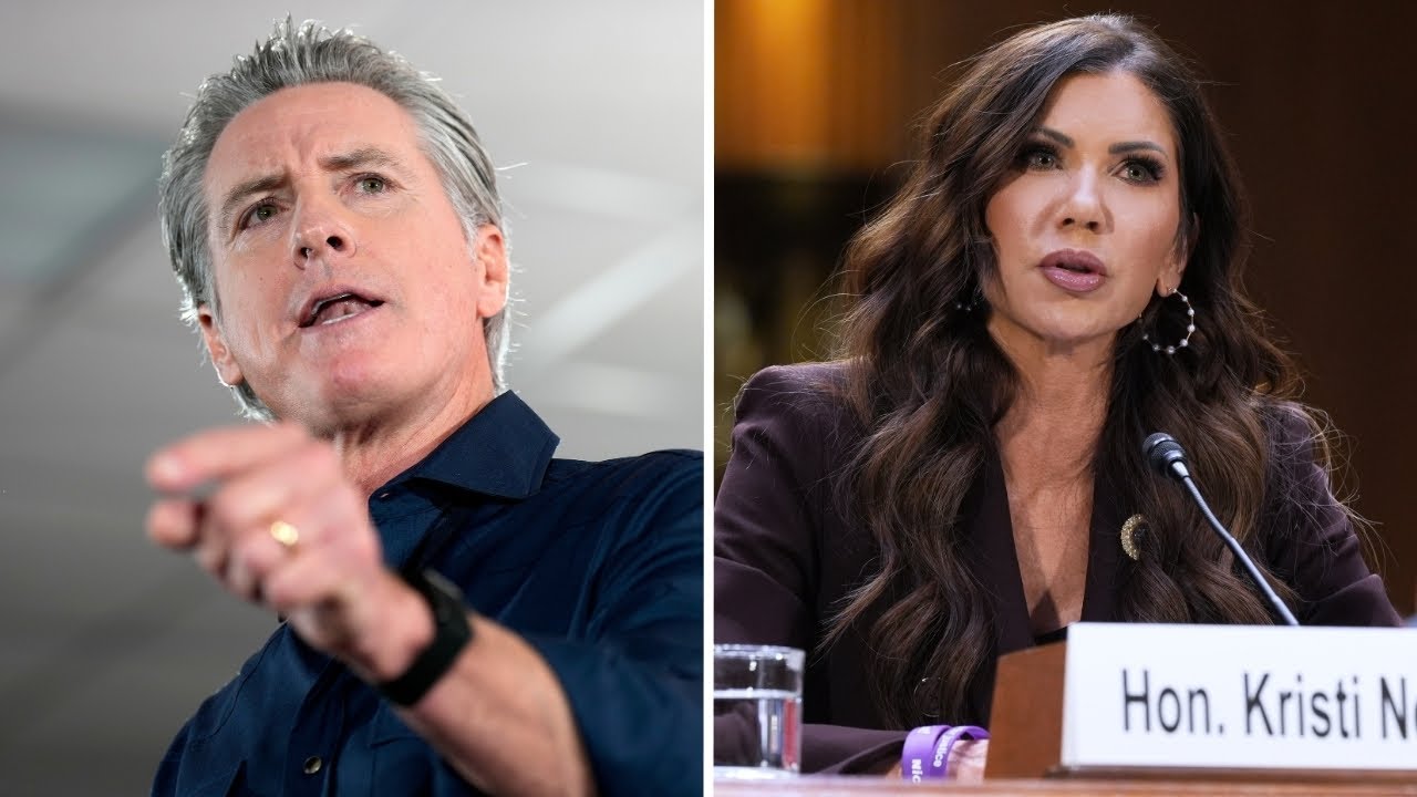 Newsom calls Kristi Noem 