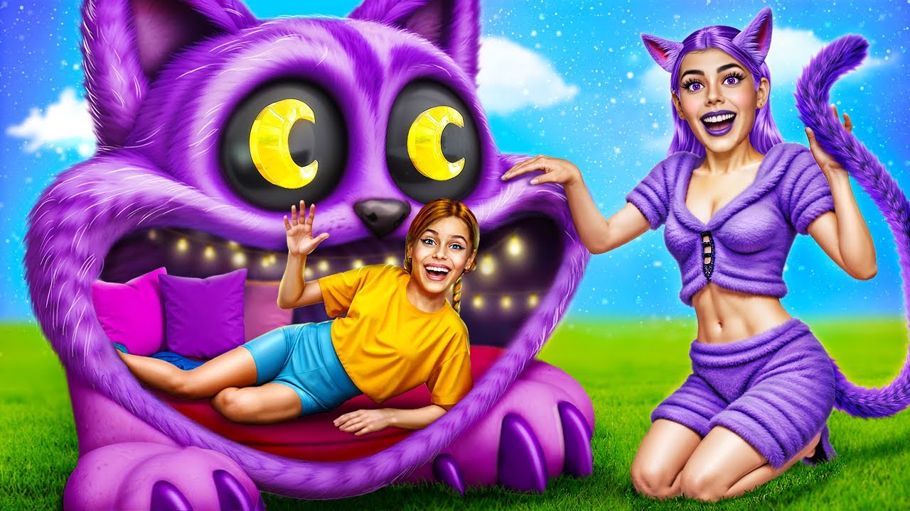 Kami Membangun Rumah Mungil Untuk Catnap! Bila Poppy Playtime 3 Mengadopsiku! Petak Umpet Catnap!