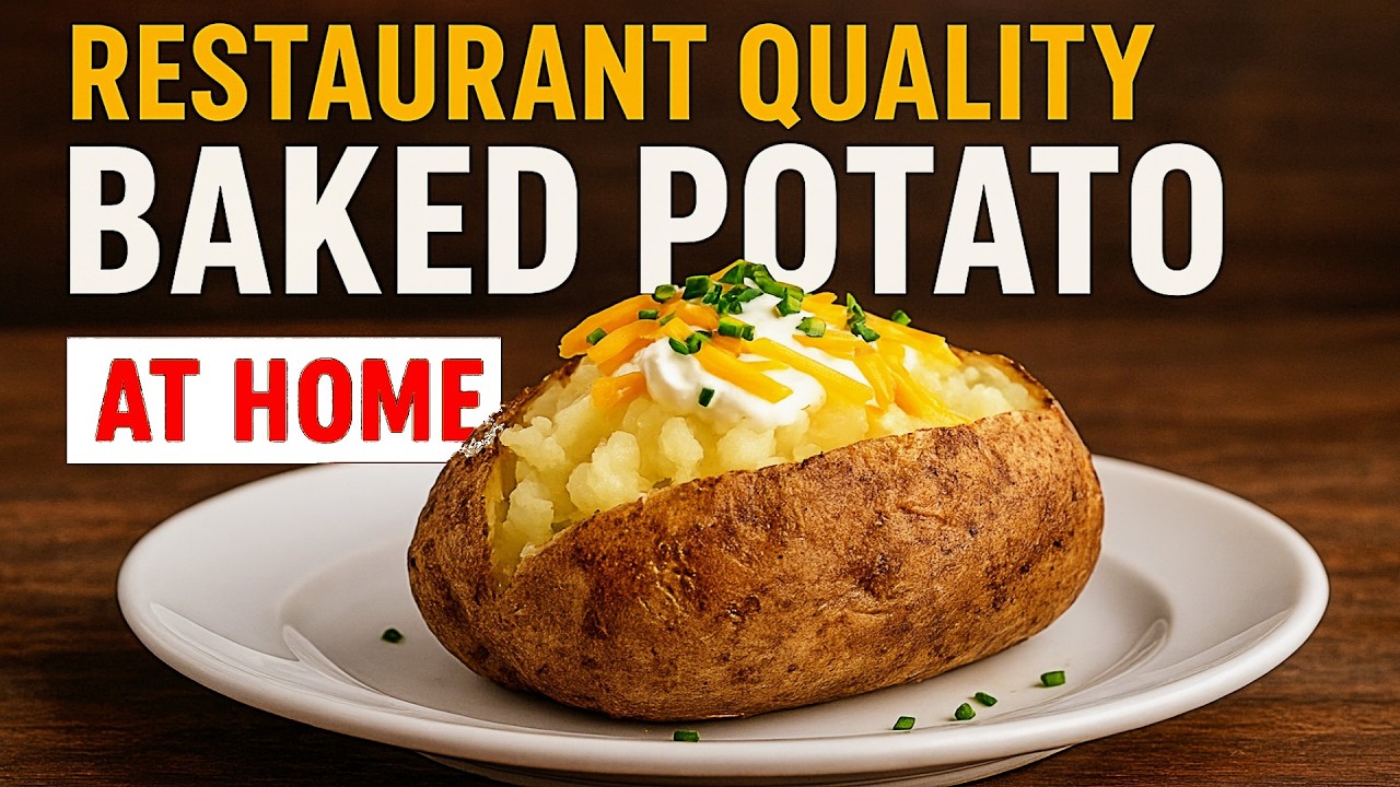 🥔 Restaurant-Quality Baked Potato at Home 🍴
