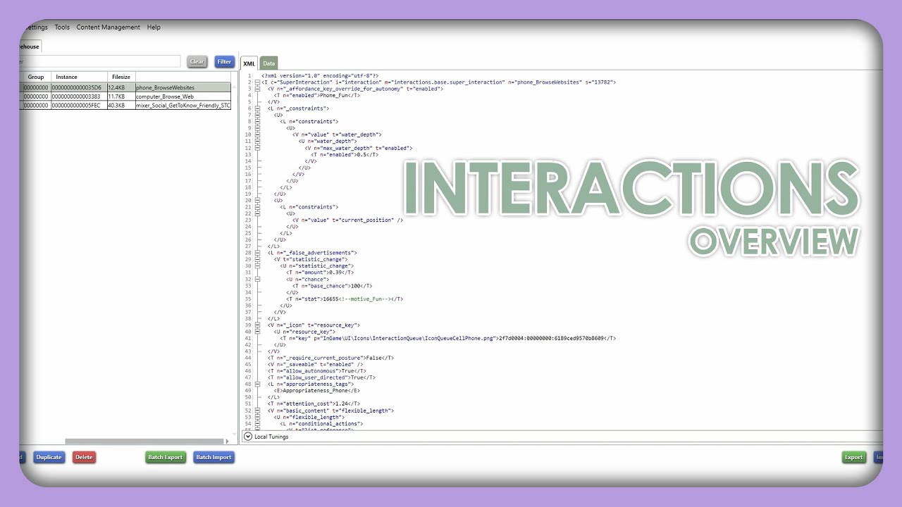 INTERACTIONS OVERVIEW | SIMS 4 MOD TUTORIAL EP.6