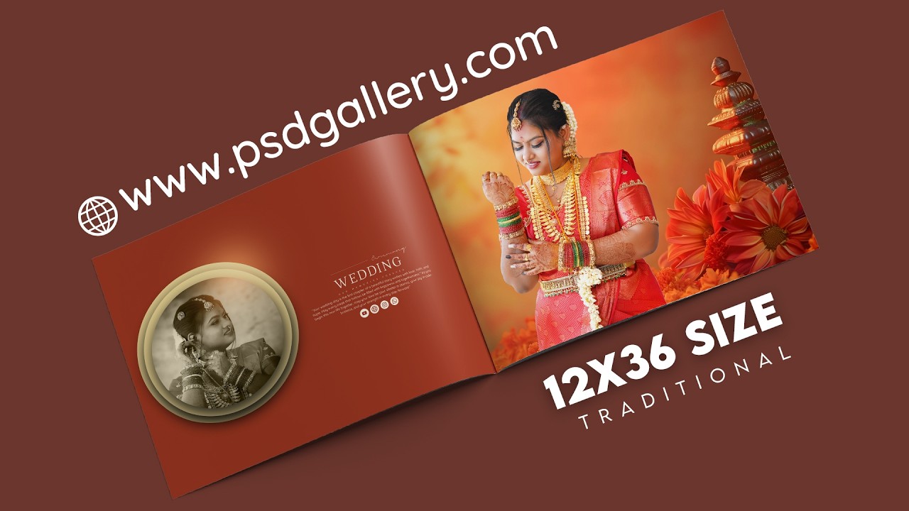 New Traditional Album Design 12X36 Size  Photoshop Tutorial | 🌐 www.psdgallery.com - 385